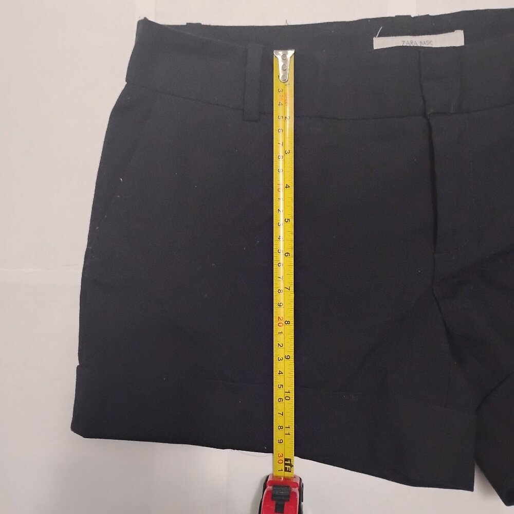 ZARA BASIC Black Tailored Shorts – Size Large - Picture 4 of 4